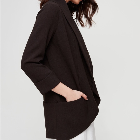 NEW Aritzia/Wilfred Chevalier Jacket Satin Trim, 0 - Picture 4 of 8